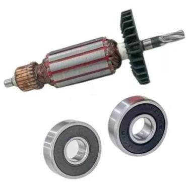 Imagem de Induzido + Rolamento Compatível Martelete Makita Hr2450 110v - Bolte