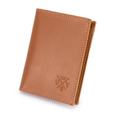 Imagem de Carteira Em Couro Masculina Slim Pequena Porta Cnh Cartão e Notas - Pa