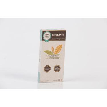 Imagem de Chocolate 50% cacau ao leite crocante c/ flocos de arroz 20g Cacauway 