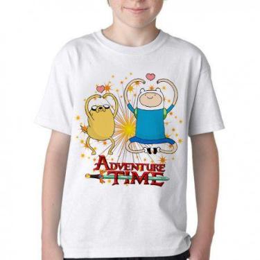 Imagem de Camiseta Infantil ou adulto  Adventure Time Jake Finn corações Blusa C