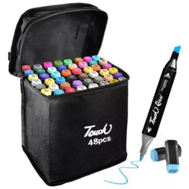 Imagem de Estojo 48 Canetas Coloridas Profissional Pintura Desenho Completo - Ge