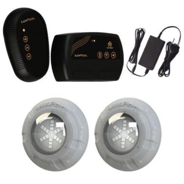 Imagem de Kit 2x LED RGB 9W ABS Piscina + Comando Wifi Alexa Luxpool, 9W