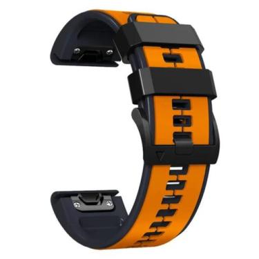Imagem de Pulseira Relógio Silicone 26mm para Fenix 5x 6x 7x.LC31 - Savoy, Laran