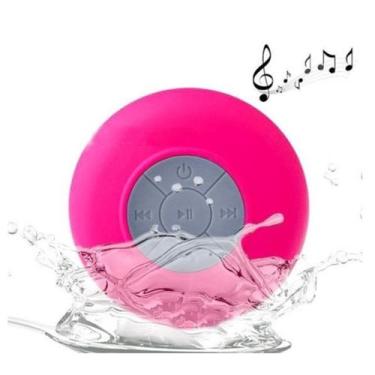 Imagem de Mini Caixinha Som Bluetooth Portátil Prova D'água Ventosa (Rosa) - Chi