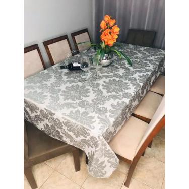 Imagem de Toalha De Mesa Jacquard Para 8 Lugares  2,50 x 1,40  Dupla Face - INGR