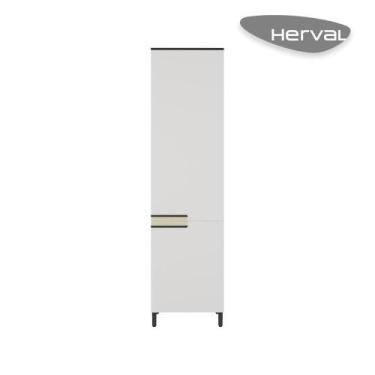 Imagem de Paneleiro MDP Herval Manhattan, Branco Ártico, 2 Portas, 60 cm