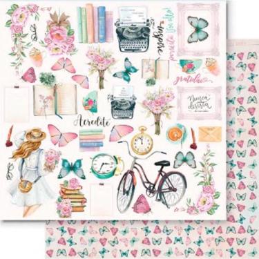 Imagem de Papel para Scrapbook Lili Negrão - Coleção Renascer - SD1-098 - Litoar