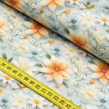 Imagem de Tecido Estampado Para Patchwork - Soft Daises 1 D549 (0,50x1,50) - Fab