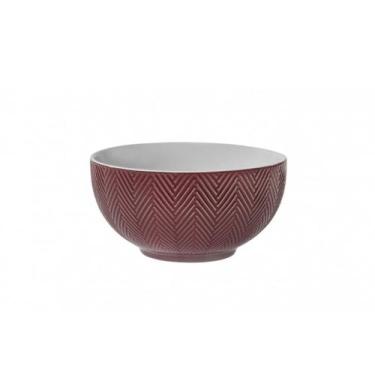 Imagem de Tigela / cumbuca de porcelana bowl relevo vinho frozen hauskraft 540ml
