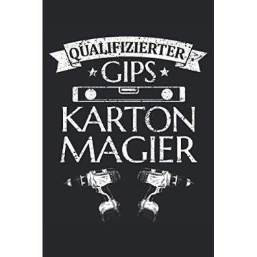 Imagem de Trockenbauer Gips Karton Magier Lustiger Handwerker Monteur Spruch: NOTIZBUCH - Lustige Handwerker Baustellen, Vintage Retro Geschenkidee - A5 (6x9) - ... Sketch, Planer, Geburtstag, Gedanken, Idee