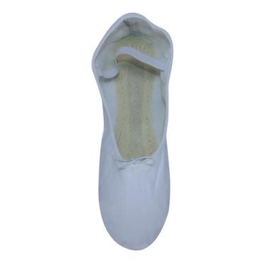 Imagem de Sapatilha Ballet Sintética Branca Infantil - Art Dança, 25, Branco