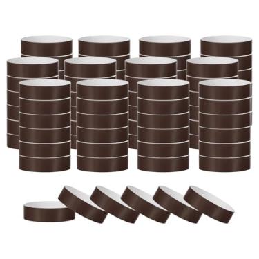 Imagem de PATIKIL Pulseiras de papel para eventos, pacote com 500 pulseiras neon para festas, pulseiras coloridas à prova d'água para identificação de concertos para entrada de bar marrom