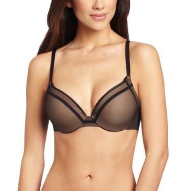 Imagem de Maidenform Sutiã feminino Enthralled Custom Lift Criss Cross, Preto/Body Bege, 38D