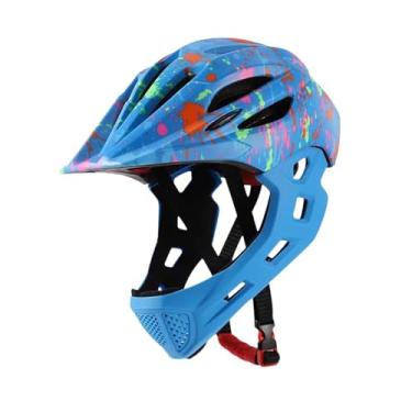 Imagem de kowaku Capacete de bicicleta infantil capacete respirável moderno capacete de ciclismo portátil capacete de bicicleta para ciclismo ao ar livre, Azul