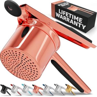 Imagem de Priority Chef Prioritychef Grande Espremedor de Batatas de 15 Onças, Espremedor de Batatas de Aço Inoxidável Resistente e Ferramenta de Cozinha Espremedor, Utensílio de Cozinha para Prensar e Amassar