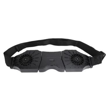 Imagem de 8000mAh Cintura Fan, Dual Blower System, Brushless Motor, Body Fan para Outdoor, Ventilador de Camping Portátil Adequado para Escritório, Jobsite, Ginásio, Fazenda (BLACK)