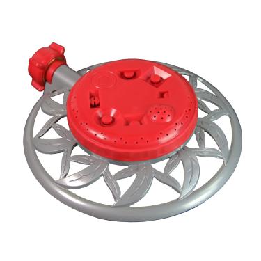 Imagem de Chapin 4998: Aspersor circular de metal de 8 padrões, cabeça de aspersão de 360 graus para pequenos jardins e gramados, área de cobertura de até 12 metros, irrigador de gramado, jardins de área