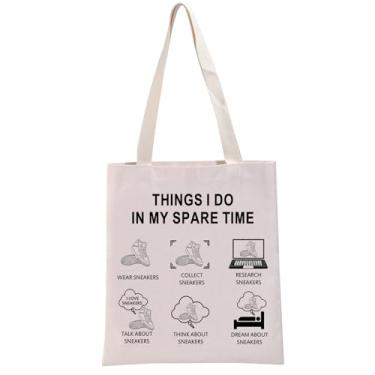 Imagem de G2TUP Shoes Lover Gift Thins I Do in My Spare Time Tênis Sacola Snkr Fan Bolsa Tênis Presente Sapatos Fan Merch, Tênis Spare Time Tb, Large