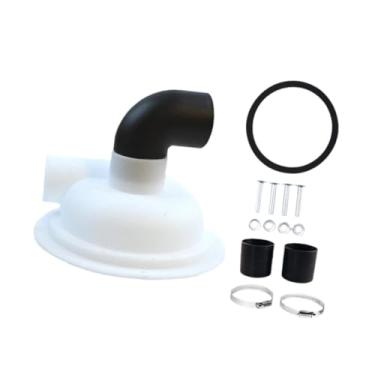 Imagem de IEUDNS Separador de pó a vácuo Filtro ciclone com cotovelo Peças de reposição para marcenaria, tampa separadora de gesso DIY Coletor de pó