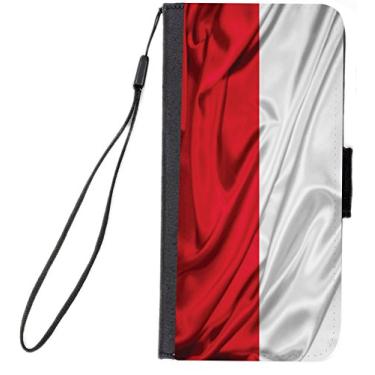 Imagem de Rikki Knight Capa carteira flip premium PU com suporte e aba magnética para iPhone 7 Plus - Design com bandeira do Mônaco