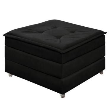 Imagem de Puff Dobrável Que Vira Cama Solteiro Para Sala Quarto Area de Lazer Te