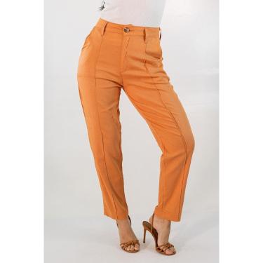 Imagem de Calça Feminina Mom Alta Linho Elastano Anticorpus-Feminino