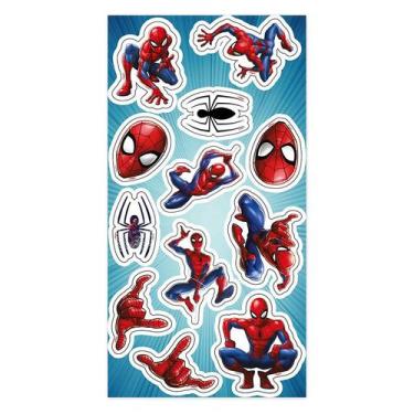 Imagem de Cartela Adesiva - Homem Aranha - 12 unidades - Regina - Rizzo