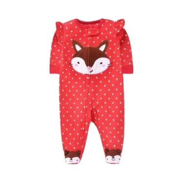 Imagem de Macacão Bebê Footed de Micro Polar - Quentinho e Confortável (3-12 Mes