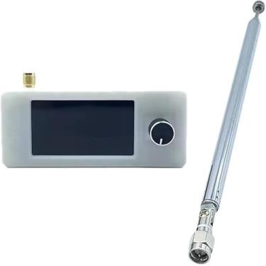 Imagem de Rádio portátil SI4732, mini rádio de bolso bateria de 800 mAh, receptor de transmissão de banda completa LSB USB AM FM 0,5-108 MHz, tela IPS de 4,9 polegadas, para caminhar, acampar, cozinhar e