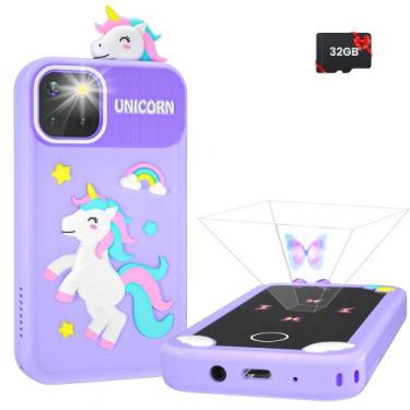 Imagem de Smartphone infantil MOREXIMI com pirâmide holográfica de 3 a 10 anos