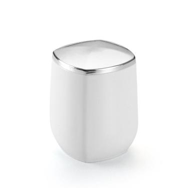 Imagem de Porta Hastes Flexíveis E Algodão Branco Com Prata 1926 - Arthi