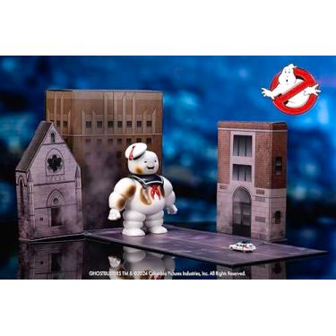 Imagem de Jada Nanoscene: Ghostbusters 6" Stay Puft Marshmallow Man die-cast Metal Figure with Nano Ecto-1 diecast Vehicle