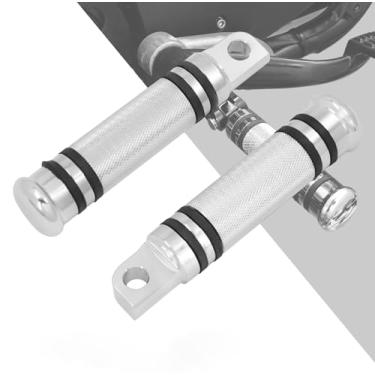 Imagem de HDBUBALUS Suporte de apoio para pés de motocicleta compatível com Harley Sportster Dyna Touring Masculino Mount Footpegs Pedal de apoio para os pés cromado