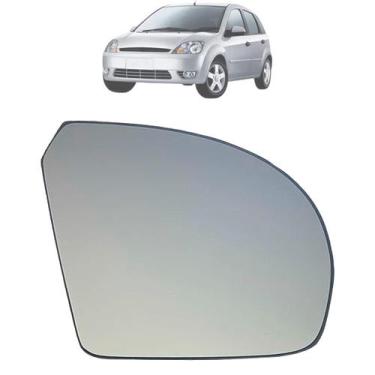 Imagem de Lente + Base Espelho Retrovisor Fiesta Amazon 2002 Até 2014 Original -