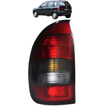Imagem de Lanterna Traseira Corsa 4 Portas 1996 97 98 99 Fumê - Cofran, Esquerdo