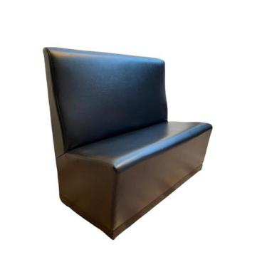 Imagem de Sofá Booth Liso 2,00m Sintético Preto Restaurantes Bares - Kaisova Est