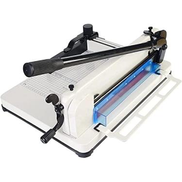 Imagem de Cortador de papel cortador de papel cortador de foto de papel 400 folhas A4 base de metal aparador de guilhotina para artesanato etiqueta de cupom de papel e cartolina