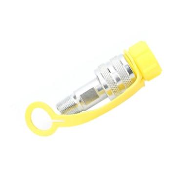 Imagem de Acessórios hidráulicos de conexão rápida, conjunto de acoplamento hidráulico acoplamento de desconexão rápida acessórios hidráulicos acessórios de prensa hidráulica tubo de óleo mecânico Zg3/8 cromado