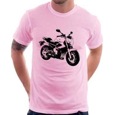 Imagem de Camiseta Moto XJ6 N Art - Foca na Moda, Rosa bebê, P