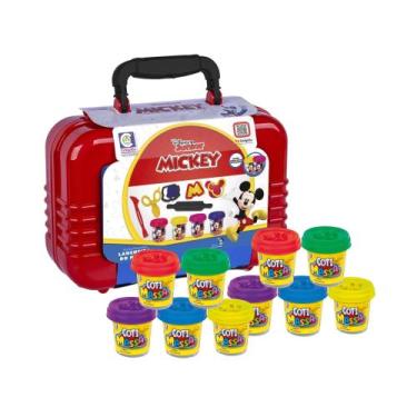 Imagem de Kit Brinquedo Infantil Lancheira Mickey Disney Massinhas de Modelar  1