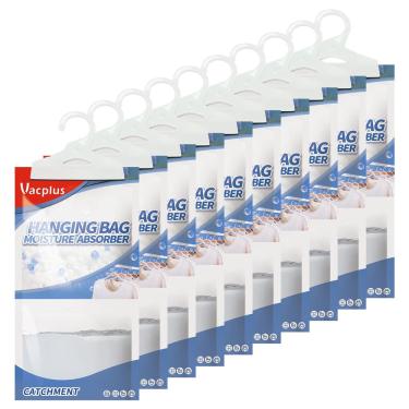 Imagem de Absorvedor de umidade, desumidificador de armário suspenso Vacplus, pacote com 10