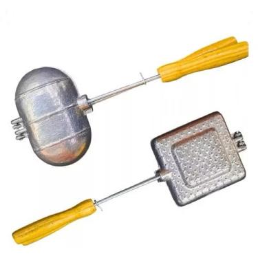 Imagem de Sanduicheira Dupla para Pão Francês e Pão de Forma, Kit com 2 Unidades