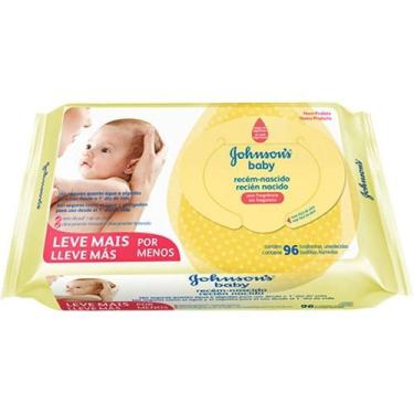 Imagem de Lenço umedecido JOHNSON'S baby recém-nascido sem fragrância 96 unidades