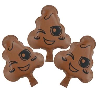 Imagem de 3 peças para crianças e adultos almofada de whoopee autoinflável em forma de cocô brinquedo de peido piadas engraçadas para festa de dia da mentira brinquedos de peido para crianças