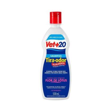 Imagem de Shampoo Vet+20 Tira Odor Flor de Lótus para Cães e Gatos - 500ml - Vet