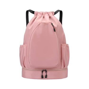 Imagem de Deevoka Mochila de tênis, bolsa de badminton, bolsa de ginástica com compartimento de sapatos, mochila esportiva para squash raquete de tênis pickleball, Rosa
