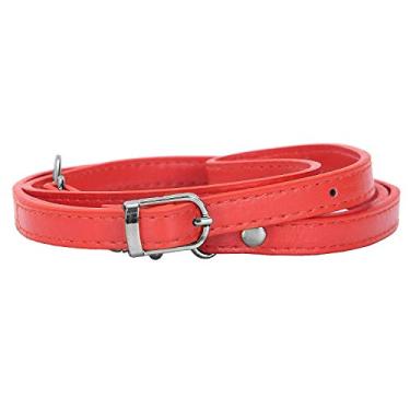 Imagem de VanEnjoy Alças de ombro ajustáveis para bolsa de mão carteira de substituição (metal vermelho-prata), Metal vermelho e prateado