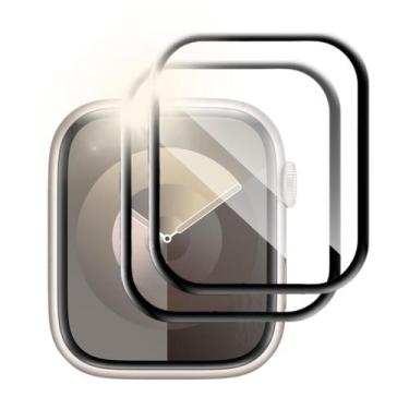 Imagem de 2 Películas de proteção tela para Watch Series 9 41mm - teck King, Bor