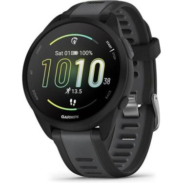 Imagem de Monitor Cardíaco de Pulso com GPS Garmin Forerunner 165 Music Preto e 