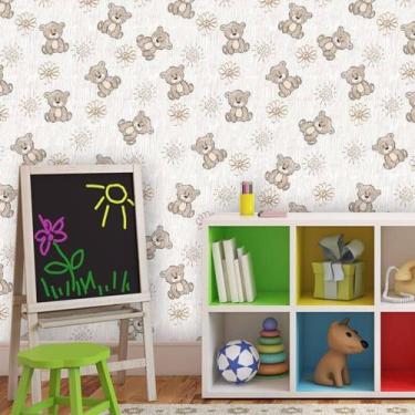 Imagem de Papel de Parede Vinil Autocolante Infantil Ursinhos 270 - Inove Papéis